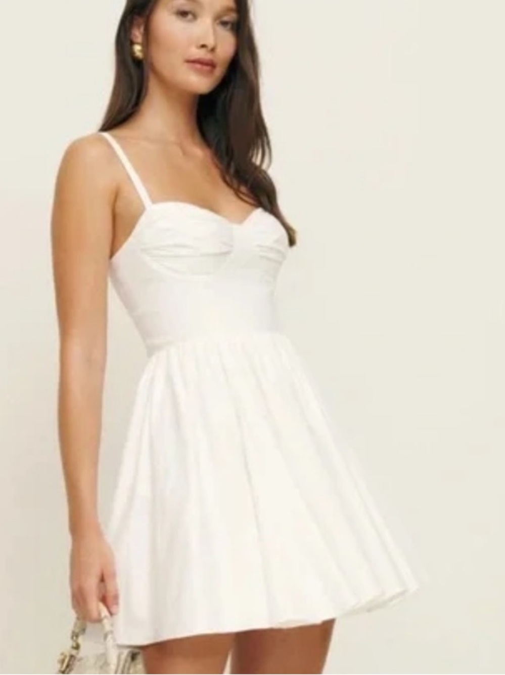 NWT • Reformation Cherrie dress in white - size 8 - Picture 3 of 7